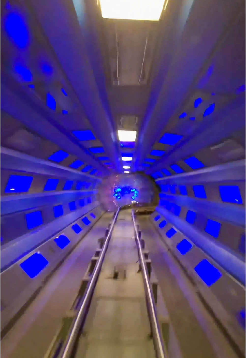 Space Mountain with the lights on! Space Mountain opened on January 15, 1975!  50 years and it’s still one of my favorite rollercoasters. #spacemountain #spacemountainlightson 