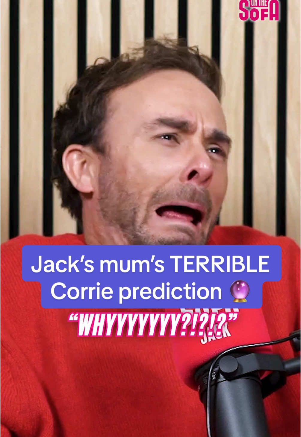 “WHHHHHYYYYY???” 🤣 Safe to say Jacky P’s mum has been devastated by Colson’s recent news. She can keep her crystal ball 🔮  🎧 Just search ‘On The Sofa’ on your podcast app for all the boys’ latest nonsense in the new episode @Colson Smith @Jack P Shepherd 