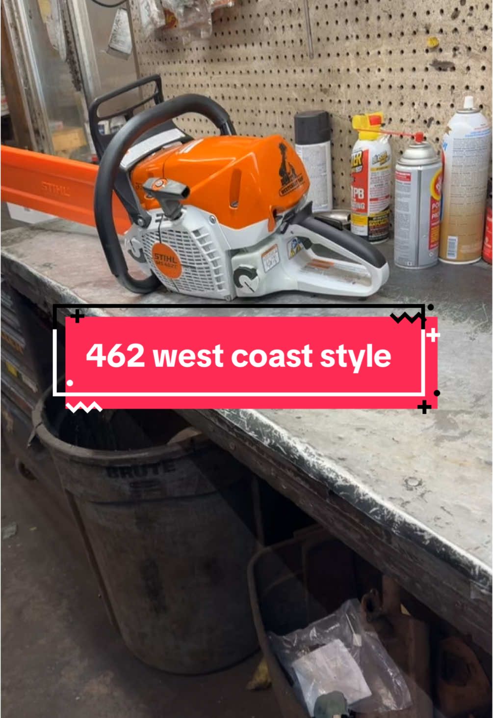 Ms462c with the west coast upgrade #keepwrenching🔧🤙 #mechanic #stihl #chainsaw #westcoastsaw #ms462 
