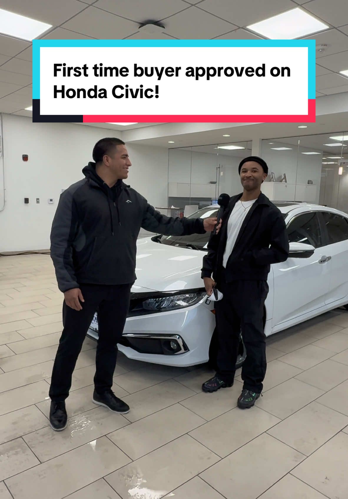 First time buyer approved on Honda Civic! #fyp #carsales #carplug #dealership #dreamsintodriveways 