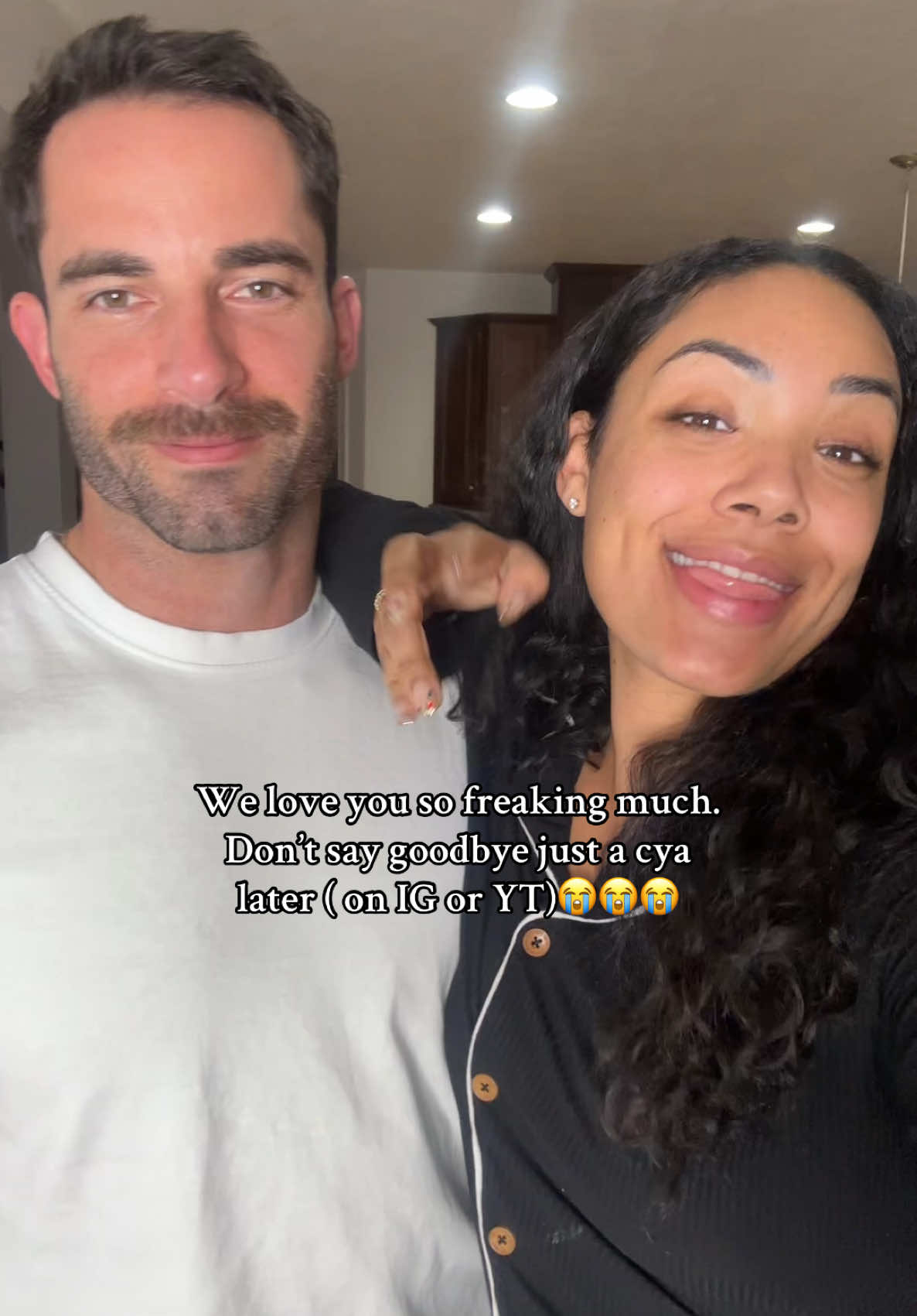 My pp hormones can’t take this also peep Toms new stache #demiandtom #tiktoker #husbandwife 