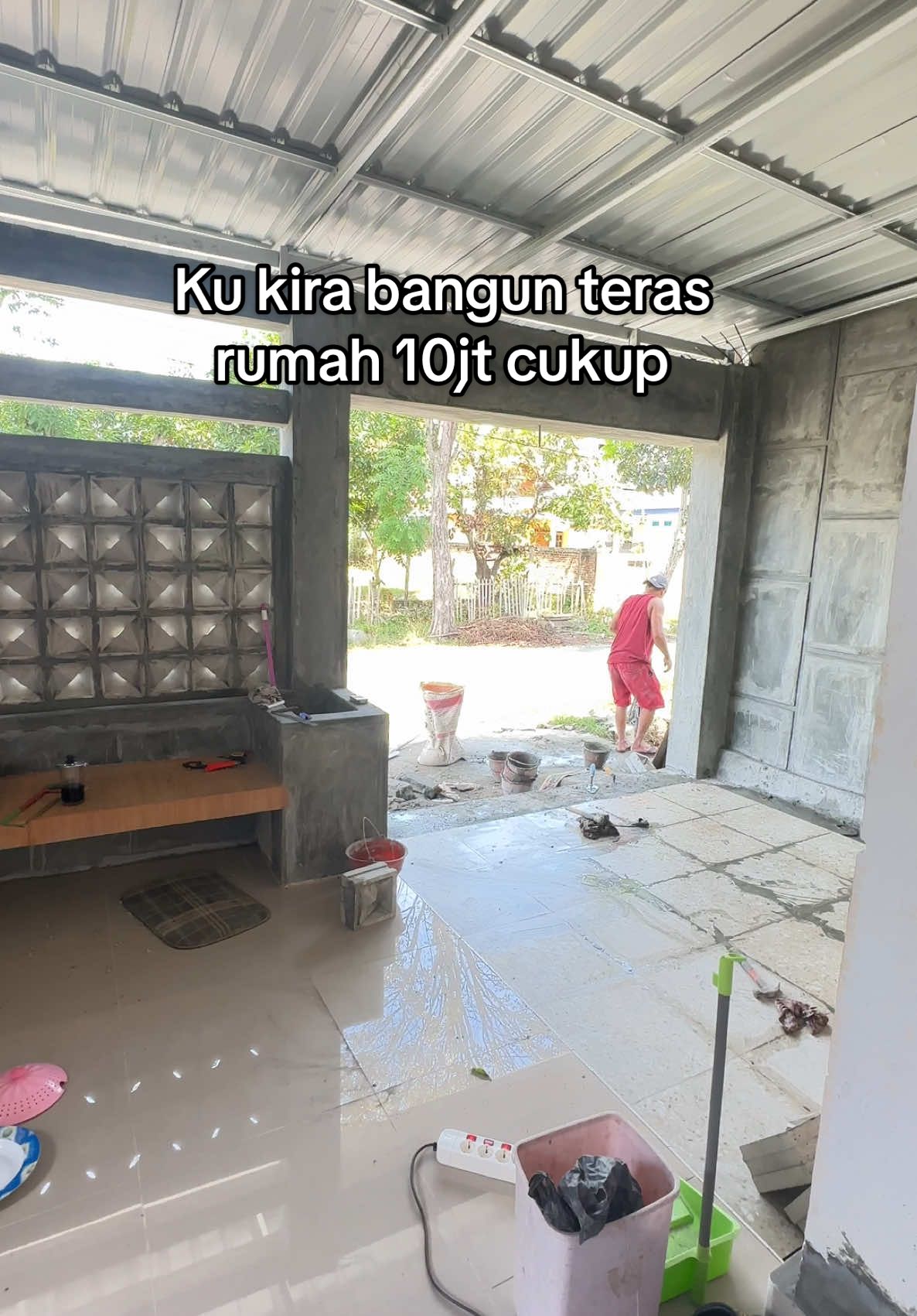 Namun ternyata salah😩🤣 #renovasirumah#terasminimalis 