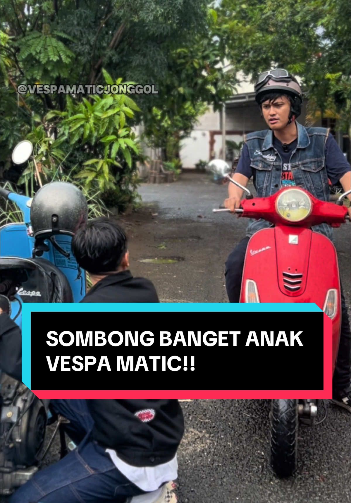 Vespa matic sombong banget 
