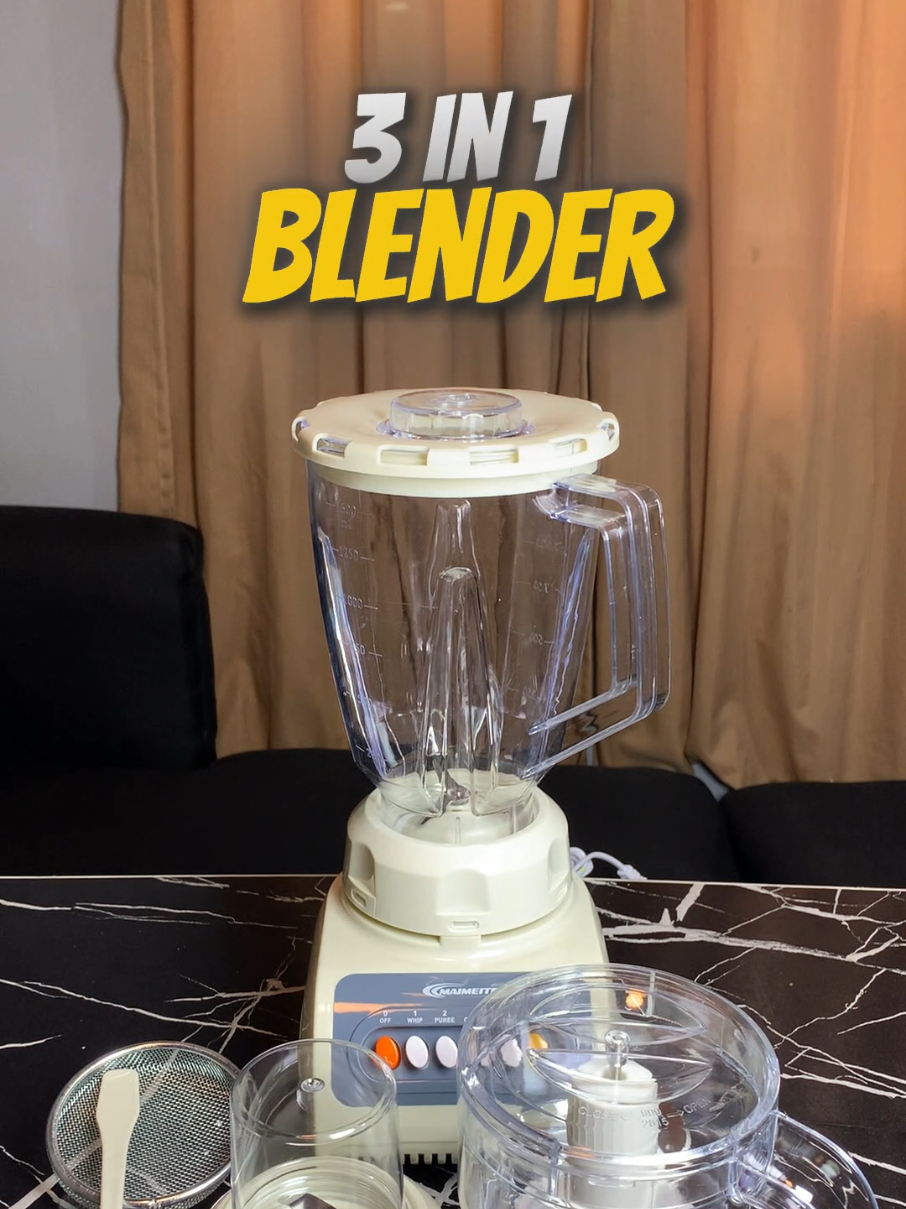 3 in 1 Blender 1.5 L of Maimeite 🖤🩶🤍 @maimeite.xjd.store  #blender #kitchenblender #3in1blender #maimeite #maimeiteblender 