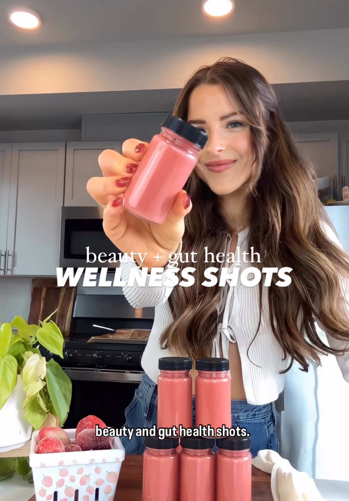 Beauty + gut health shots (made without a juicer!) * I truly believe healthy skin starts on the inside (from nutrition, balanced hormones, etc). These are a fun addition to easily bump up that antioxidant intake! Comment LINK in the comments below & l'll send it to your messages or click the link in my bio & it'll take you to it! #guthealth #wellnessshots #healthshots #beautytips #guthealthy #nutritiontips #EasyRecipes #antiinflammatory #healthylifestyle #gingershot #skinfood