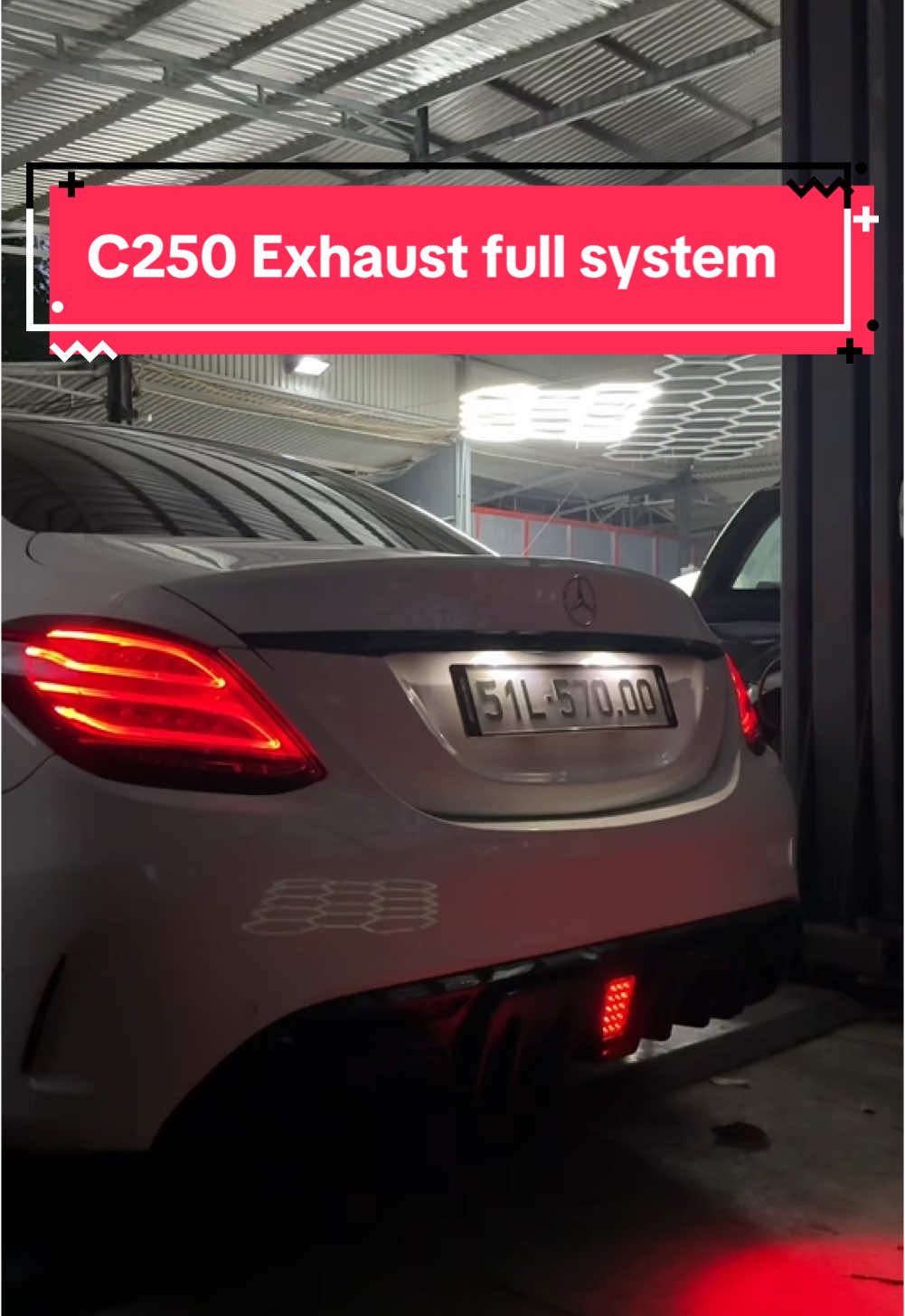 C250 Exhaust full system 📍#tpcustom #thinpham #TPexhaust #mecsedes #c250 