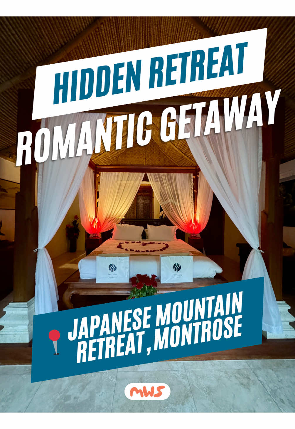 This Balinese Retreat weekday package at the @Japanese Mountain Retreat is everything a couple could dream of and more! 🌺 After 10 years of talking about it, we finally booked a babysitter and spent a magical night here—and wow, it’s truly like stepping into Bali without leaving Melbourne. You’ll have an entire Balinese villa to yourselves, complete with tranquil gardens, two peaceful lakes, and a cedar hot tub filled with mineral healing water. Inside, there’s a luxurious double shower, a bathtub, and a huge, comfortable king-size bed with rose petals to make it extra romantic. The villa also includes a mini bar stocked with complimentary drinks, a cheese platter, and a bottle of champagne, so you can truly unwind in style. You’ll be treated to a delicious Thai banquet dinner served right in your villa, plus a beautiful breakfast hamper to start the day, which we enjoyed outdoors by the lake. They also offer Japanese-style rooms and private onsen bathing experiences starting from $165 per person, as well as massages and treatments in their Moroccan Spa and Roman Bathhouse. To top it off, you can enjoy an overnight stay or bathing experience with authentic Japanese dinners for that extra touch of luxury.  This weekday special is $1,199 for the Japanese retreat and $1,999 for the Balinese retreat for a one-night stay on Mon-Thu.  This is the perfect retreat to celebrate a special occasion, reconnect, and soak up some much-needed relaxation. Trust us, it’s worth every second. 🧘🏽‍♀️✨ [Full transparency: this was an invite after posting the private onsen experience, but we’ve genuinly been looking to come here for the past decade and we would come back in a heartbeat] 📍 Japanese Mountain Retreat Mineral Springs & Spa, 14 Mountain Cres, Montrose VIC 3765 #japanesemountainretreat #balineseretreat #romanticgetaway #melbourneretreat #couplesretreat #datenightmelbourne #romanticmelbourne #luxuryescape #melbourneescapes #thingstodoinmelbourne #mineralspa #privateonsen 
