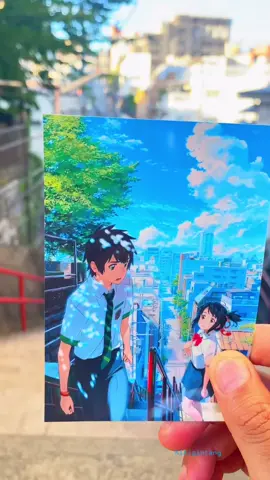 kimi no nawa letak tangga di real life jepang. jujur  mimin agak nyesek endingnya gantung😭 #jepang #anime #vibes #fyp 