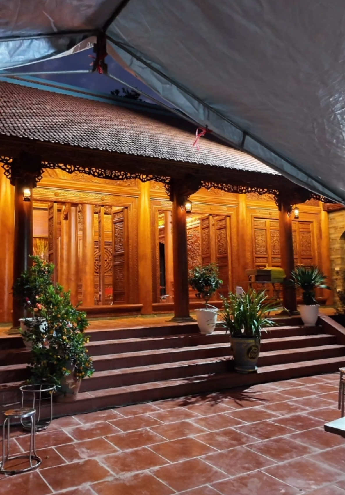 Tết đến xuân về, có căn nhà mới để cha mẹ an hưởng tuổi già. Chúc mừng tân gia căn 5 gian Lim Nam Phi tại Bắc Giang 👏🏻#nhago3gian #nhago5gian #nhagocotruyen #khonggiandep #nhadep #gỗ_quý #xuhuong 