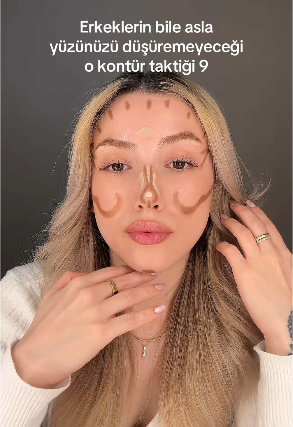 Bu bir seridiiiir…   Golden rose Stik Kontür 04 numarasını kullandım🎀  #fypp #contouring #contour #nosecontour #makeuptutorials #makeup #makeuptips #makyajhileleri #makeupideas #makeuphacks #foruyou mecbur reklam*