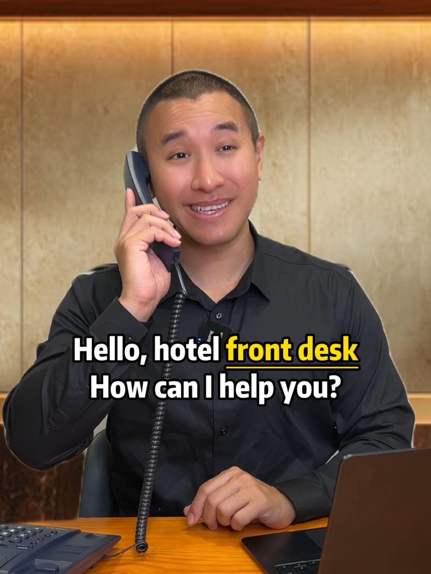 Hotel English: How to talk to the hotel front desk #english #learnenglish #englishteacher #英文 #英语 #英语口语 在國外入住飯店可以學會這些英語句型