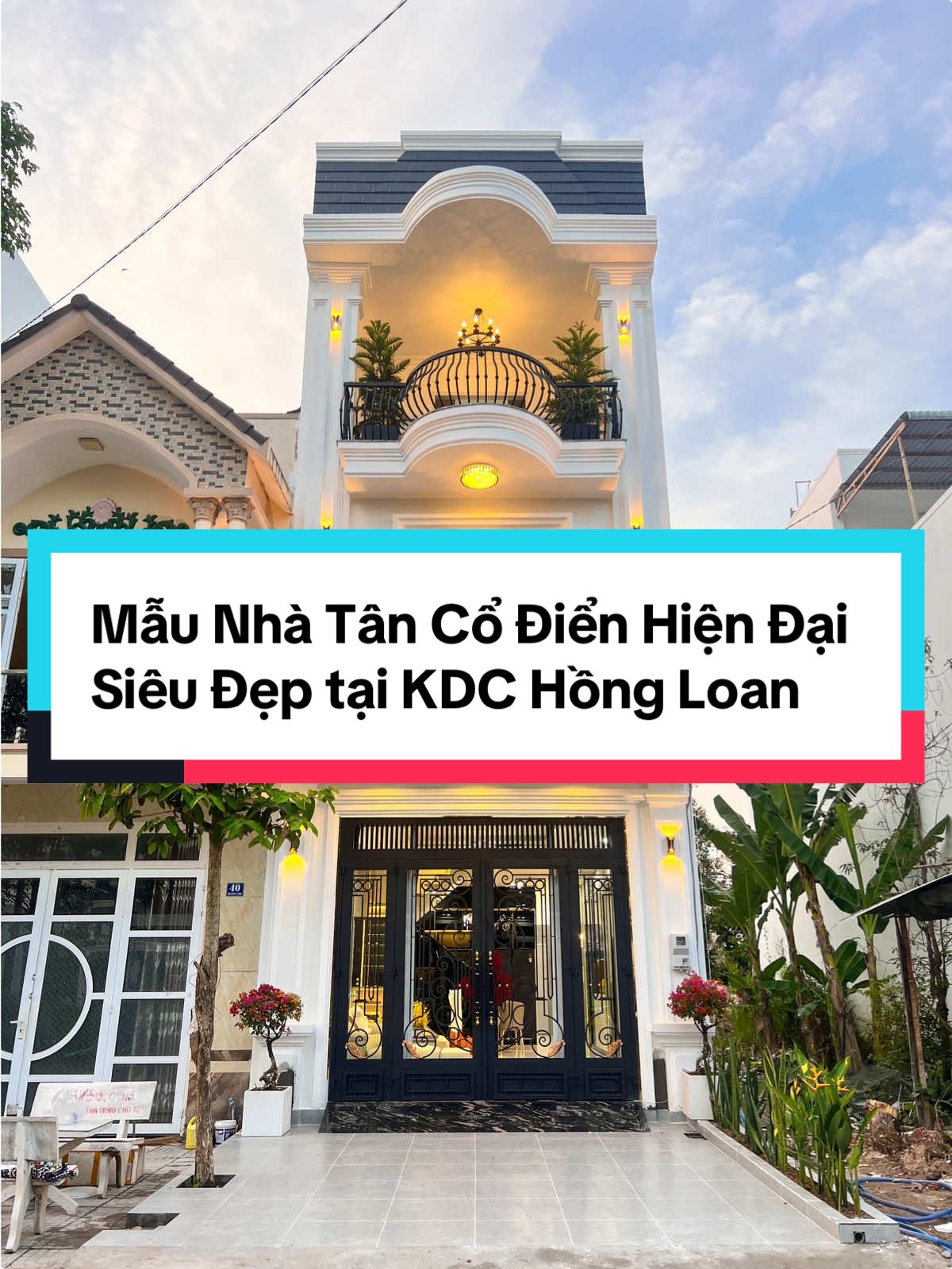 Nhà Tân Cổ Điển Siêu Đẹp tại KDC Hồng Loan 5x16 #nhadatcantho24h #thietkenhadep #thietkenoithat #nhadep #bds #nhatancodien #LearnOnTikTok 