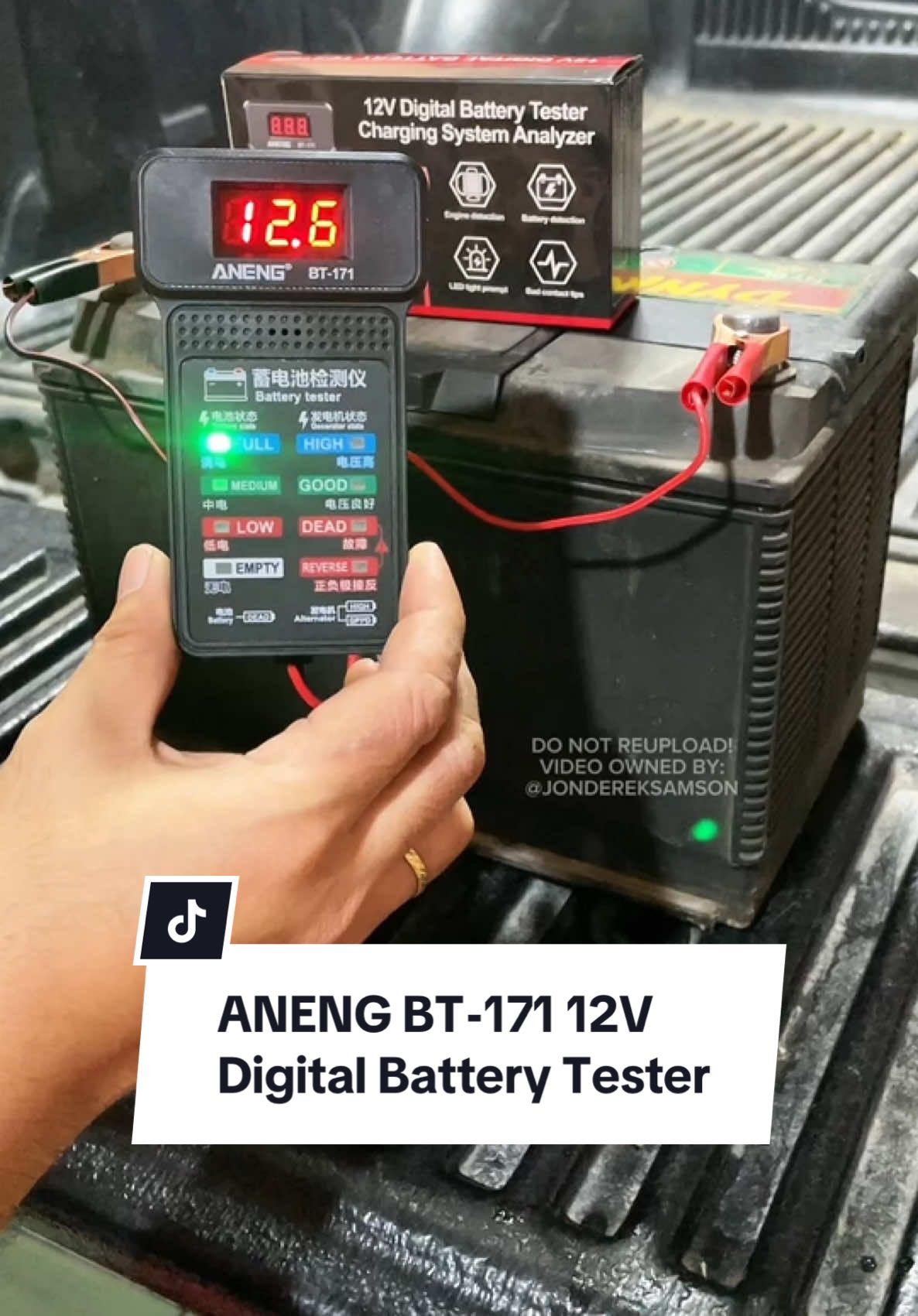 ANENG BT-171 12V Digital Battery Tester Multifunction #anengdigitalbatterytester #batterytester #carbatterythings #motorbatterytester #digitalbatterytester 