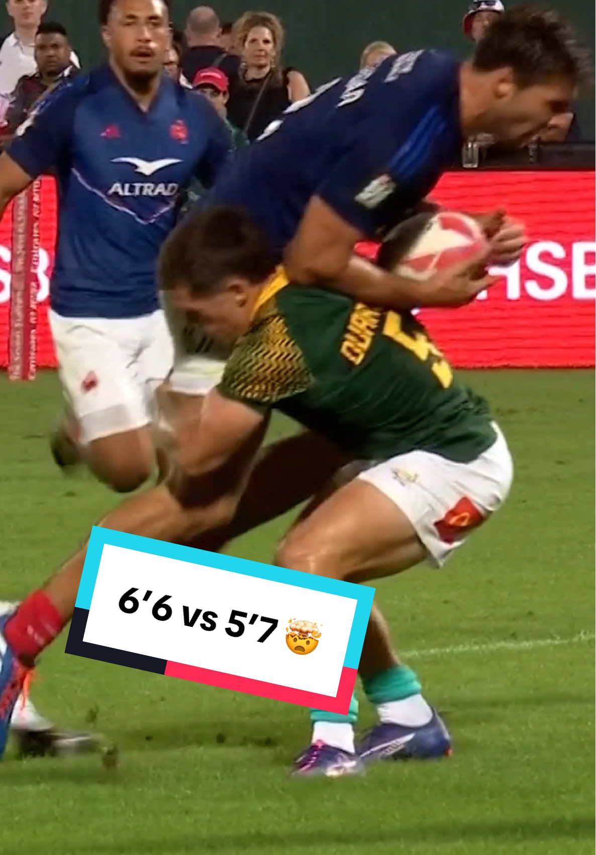 Ricardo Duarttee will never back down 🔥 #rugby #rugbytok #hsbcsvns #hsbcsvnsdxb #blitzboks #southafrica 