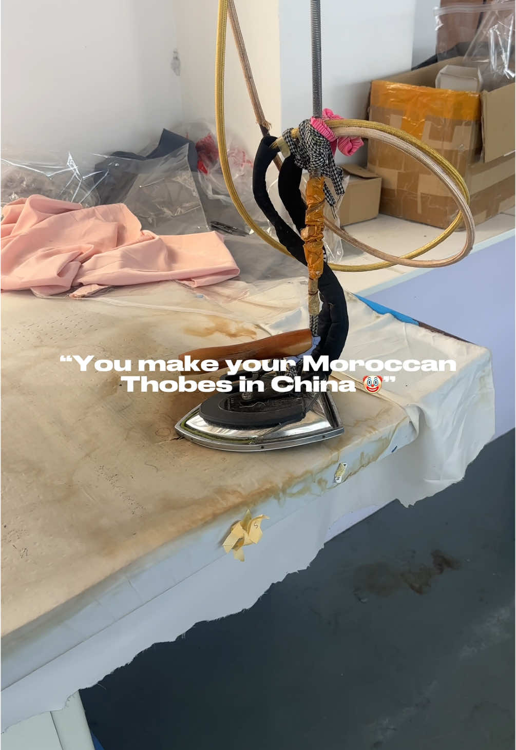 Moroccan Thobes made in China? #fyp #moroccanthobes #muslimfashion 