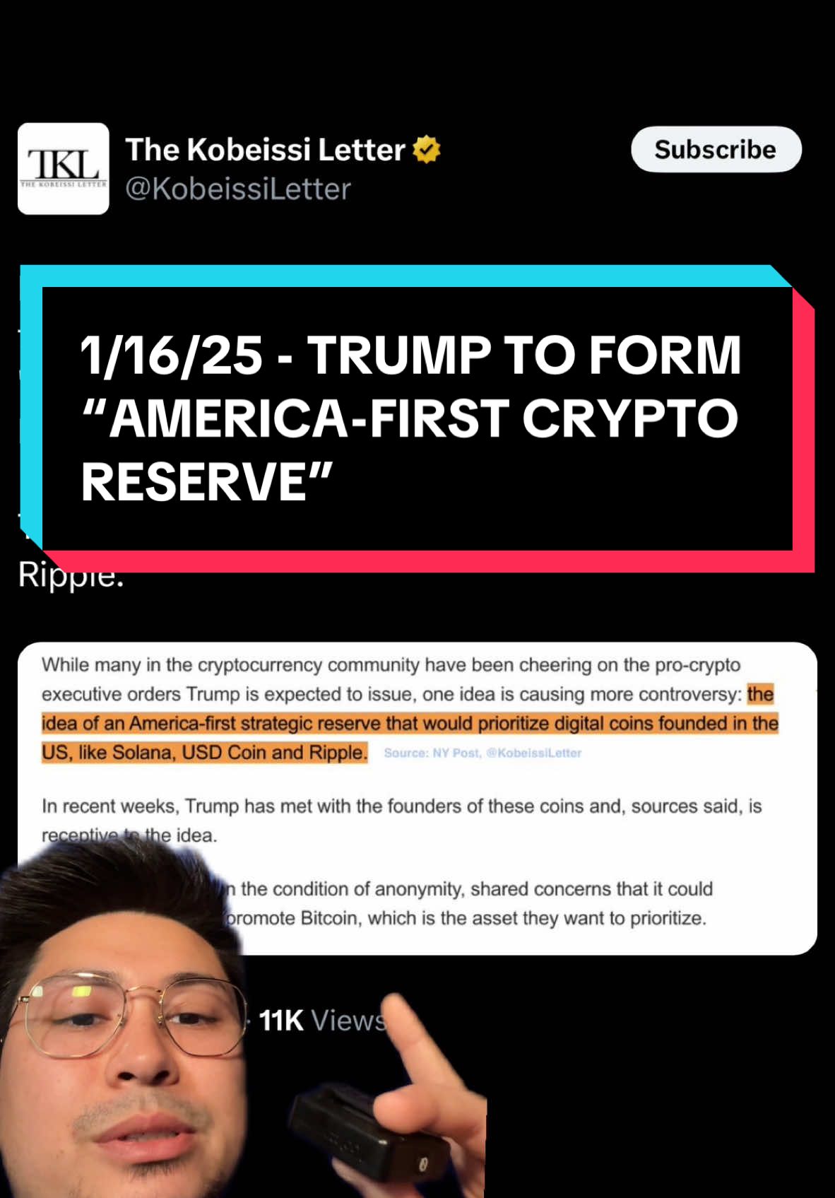BREAKING: Trump To Form “America-First Strategic Reserve” 😳🚨🚀 #cryptok #cryptonews #cryptocurrency #altszn #bitcoin #stocks #inflation #investor #cryptotrading #trump #altcoins #greenscreen 