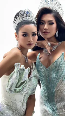 A closer look at the stunning beauty of the Top 2 Miss Cosmo 2024, @Tata Juliastrid♾️ & @finalemook behind the scenes of their @HarpersBazaarVN cover photoshoot.  Stay tuned for this breathtaking collection, launching tomorrow ✨ #MissCosmo #HarpersBazaarVietnam #KetutPermataJuliastrid #MookKarnruethaiTassabut  #UniMedia #ImpactfulBeauty #TikTokGiaiTri 