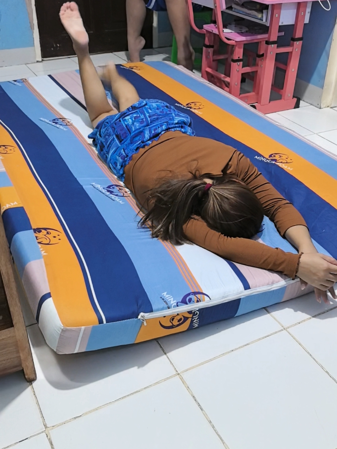 Original Foam Mattress with color cover #mattress #foam#bedfoam#foambed#mattressbed #bedmattress #foam 