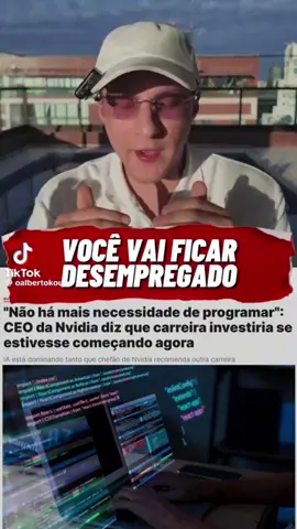 A inteligência artificial NÃO vai roubar o seu emprego! #softwaredeveloper #programacao #bolhadev #techtok #tecnologia #study #dev 