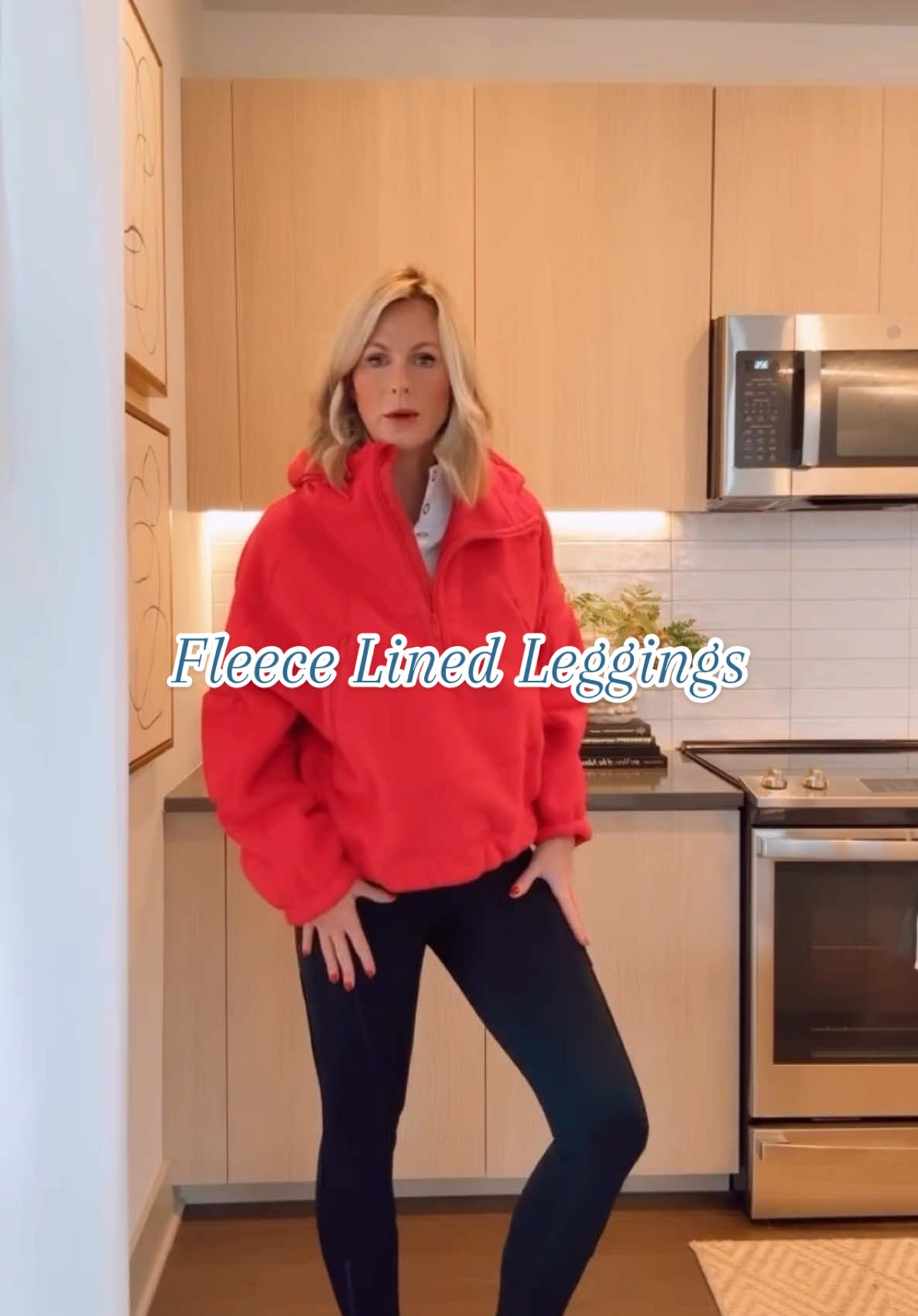 These fleece-lined leggings from Free People Movement are a game-changer—thick, cozy, and versatile. Whether you’re running errands, hitting a yoga class, or lounging at home, they offer the perfect balance of warmth, support, and comfort for every activity.  #outfitinspo #winterfashion #momsover40 #MomsofTikTok 