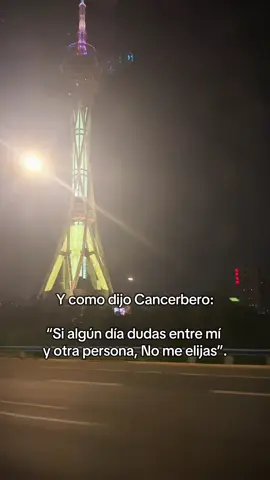“Si algún día dudas entre mí y otra persona, No me elijas” Cancerbero #reflexionesdelavida #musica #cancerbero #viral #canciones #reflexionescristianas #sadstory #triste #musicsad 