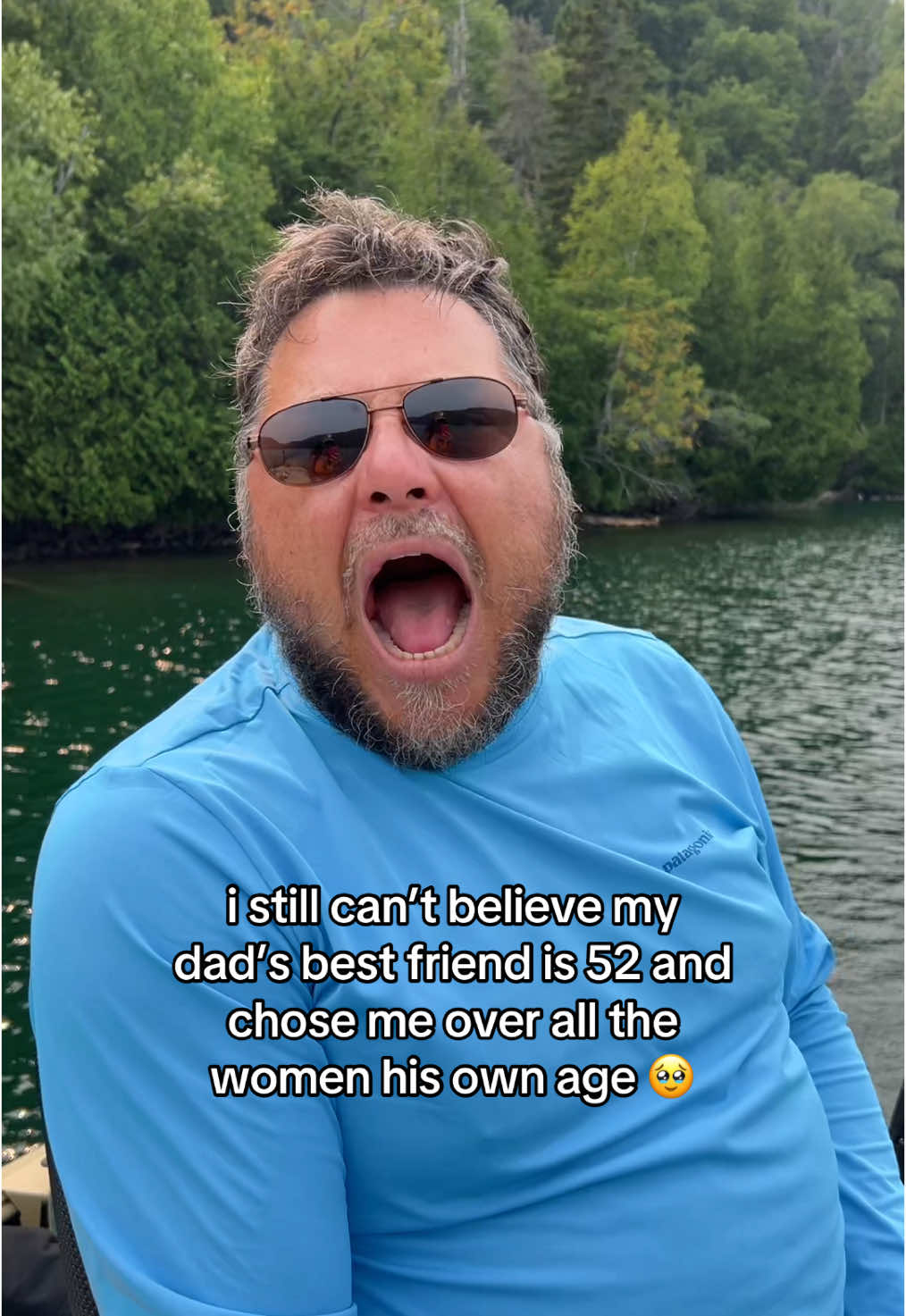 the age gap may be 26 but it doesn’t bother me at all! #agegap #fishing #fishinglife #fishingtiktoks #lakefishing #jonboat #angler 