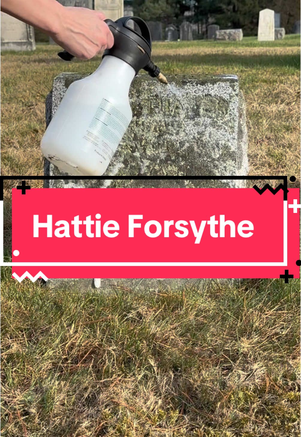 Hattie ❤️ her parents lost all 3 children and never had any others. 💔#manicpixiemom #gravetok #gravecleaning #taphophile 