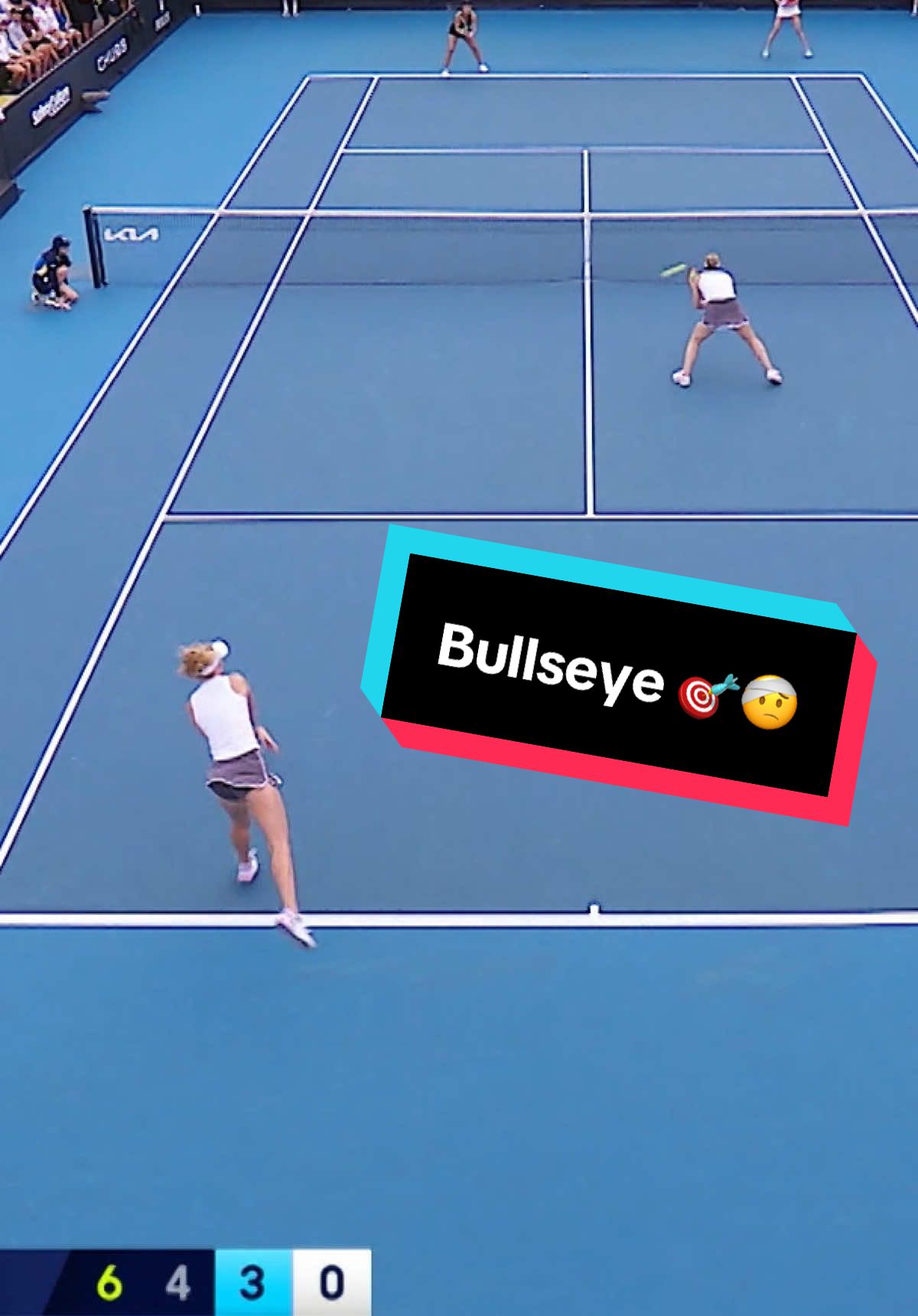 At least they found the funny side 😅🤕💥 #tennis #ausopen #wta #doubles 