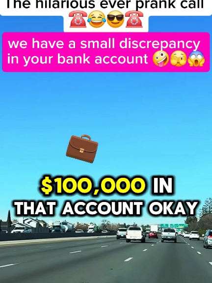 We have a small discrepancy in your bank account😱😎🤪#fyp #prank #funnyy #phonecall #funny #prankcall 