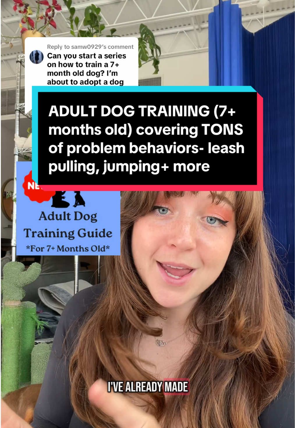 Replying to @samw0929 ITS HERE!! Yall have asked me to help with #leashpulling #jumping and #separationanxiety so here is the series you’ve all been waiting for! #dogtrainingadvice #taylorcezanne #easydogtraining 