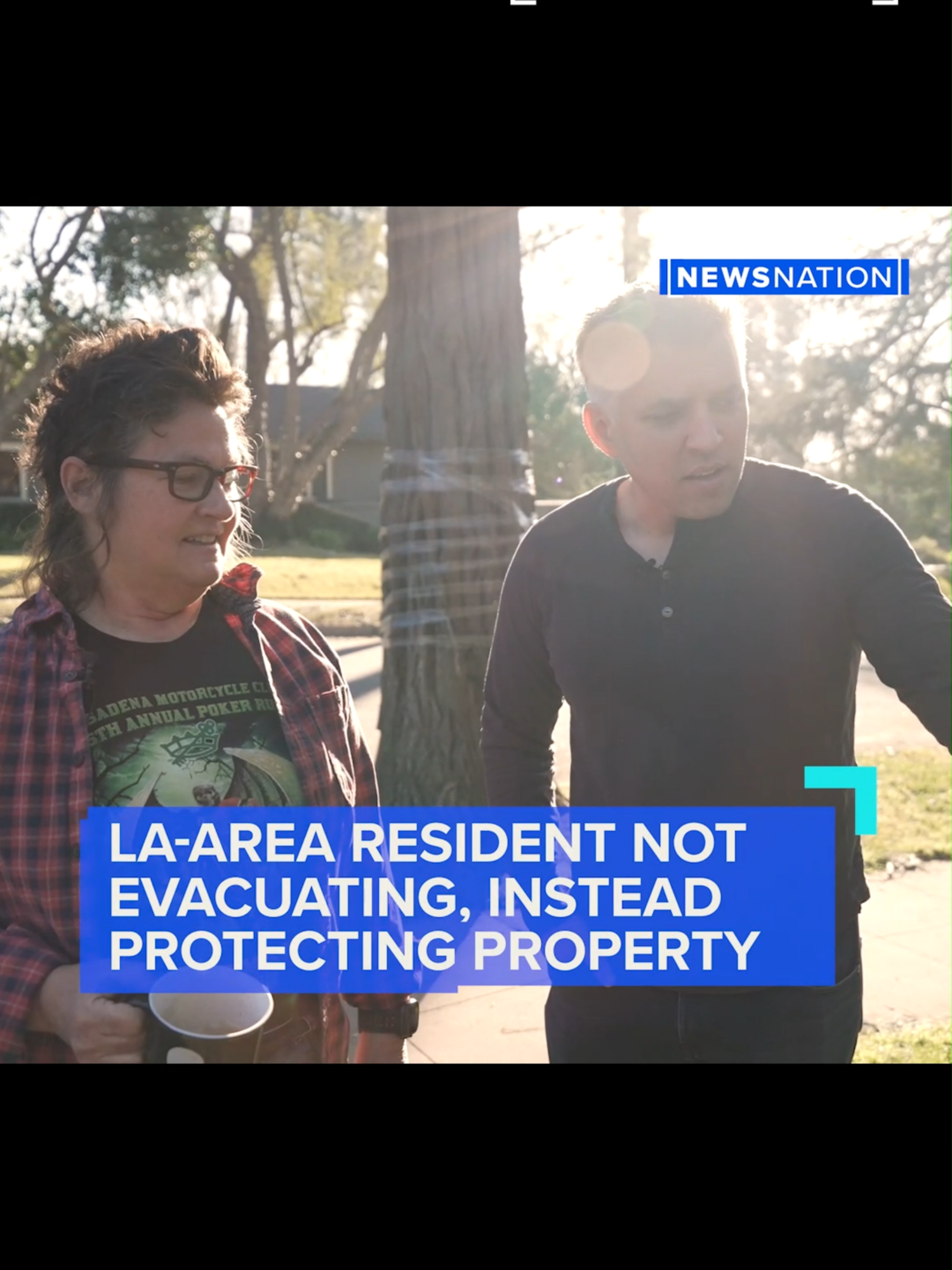 Amid thousands of evacuations, looting has become a concern. A group of 