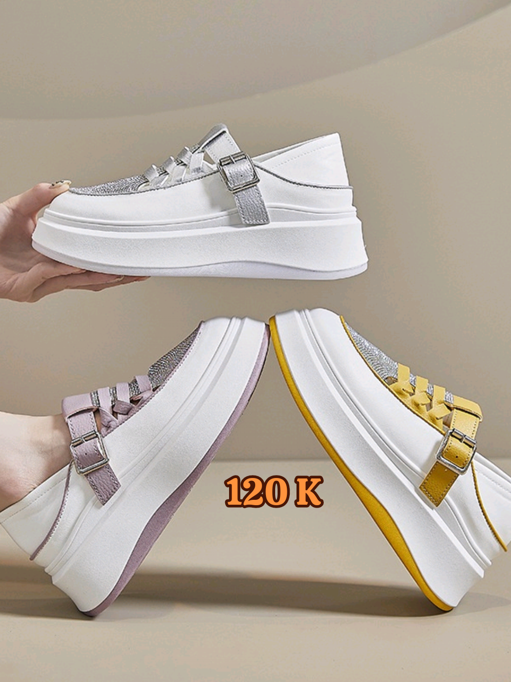 FREE BOX LIVY Sepatu Seolbin Sneakers Tinggi Wanita Korea Fashion Terkini Premium Casual Shoes Cewek Sport di bawah Rp123.750#sepatukeren #sepatucewek #sepatuwanita #sepatuviral #sepatusimple #sepatu 