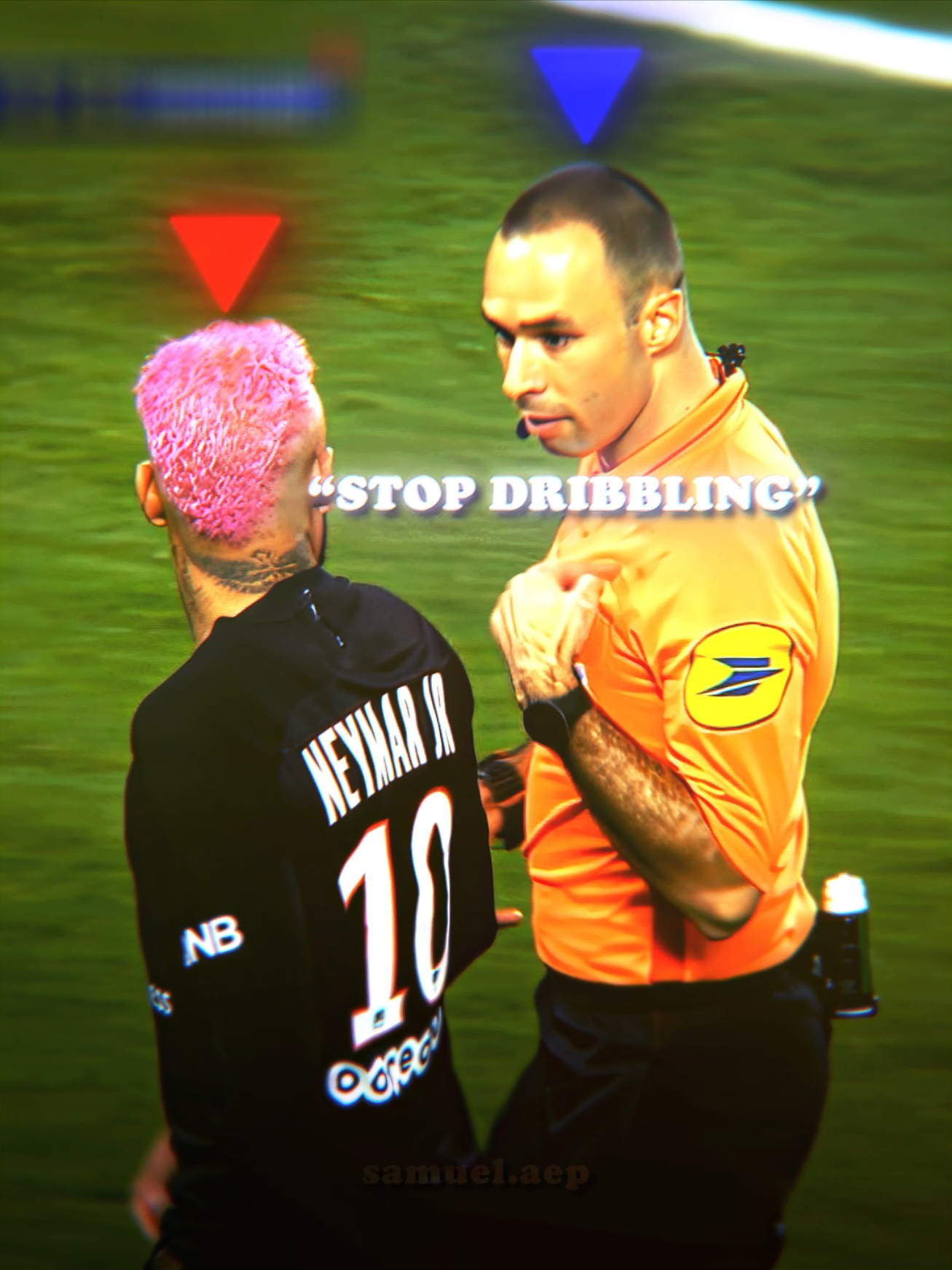 Yellow Card for Dribbling 😯 #neymar #football #Soccer #edit #viral