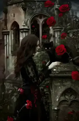 Chica gótica y gato negro  #blackcat #gothicgirl #victoriangoth #gothicstyle #goticas #romantic #gothicvictoriandress #aiart #midjourney #picverse #aivideo 