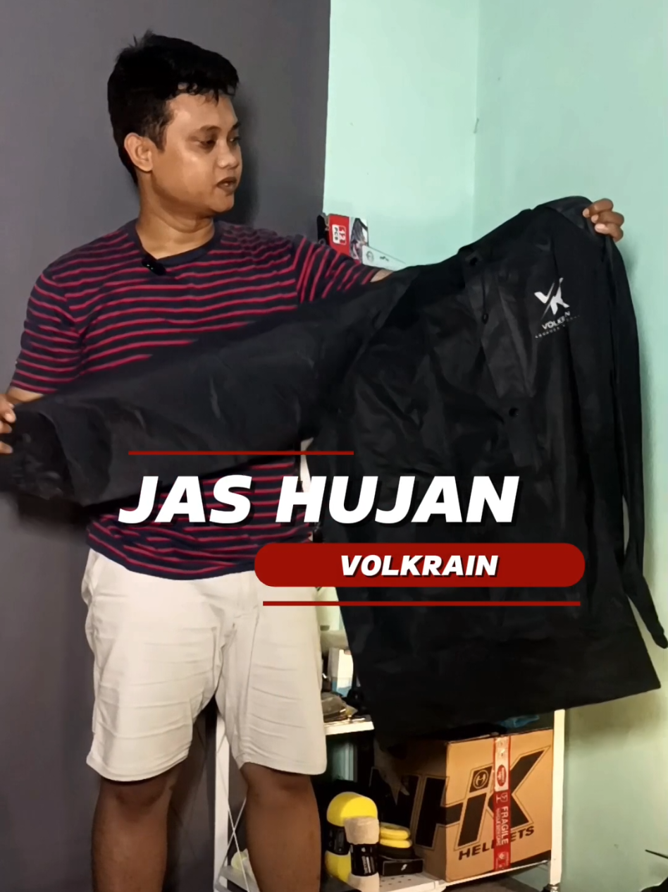 Jas hujan Volkrain ini harganya 70 ribuan dengan bahan PVC premium tebal tapi tetap elastis. #odkgarage #cuantanpabatas #jashujan #jashujanmotor #jashujanstelan #jashujanvolkrain #jashujanmurah #jashujanponco 