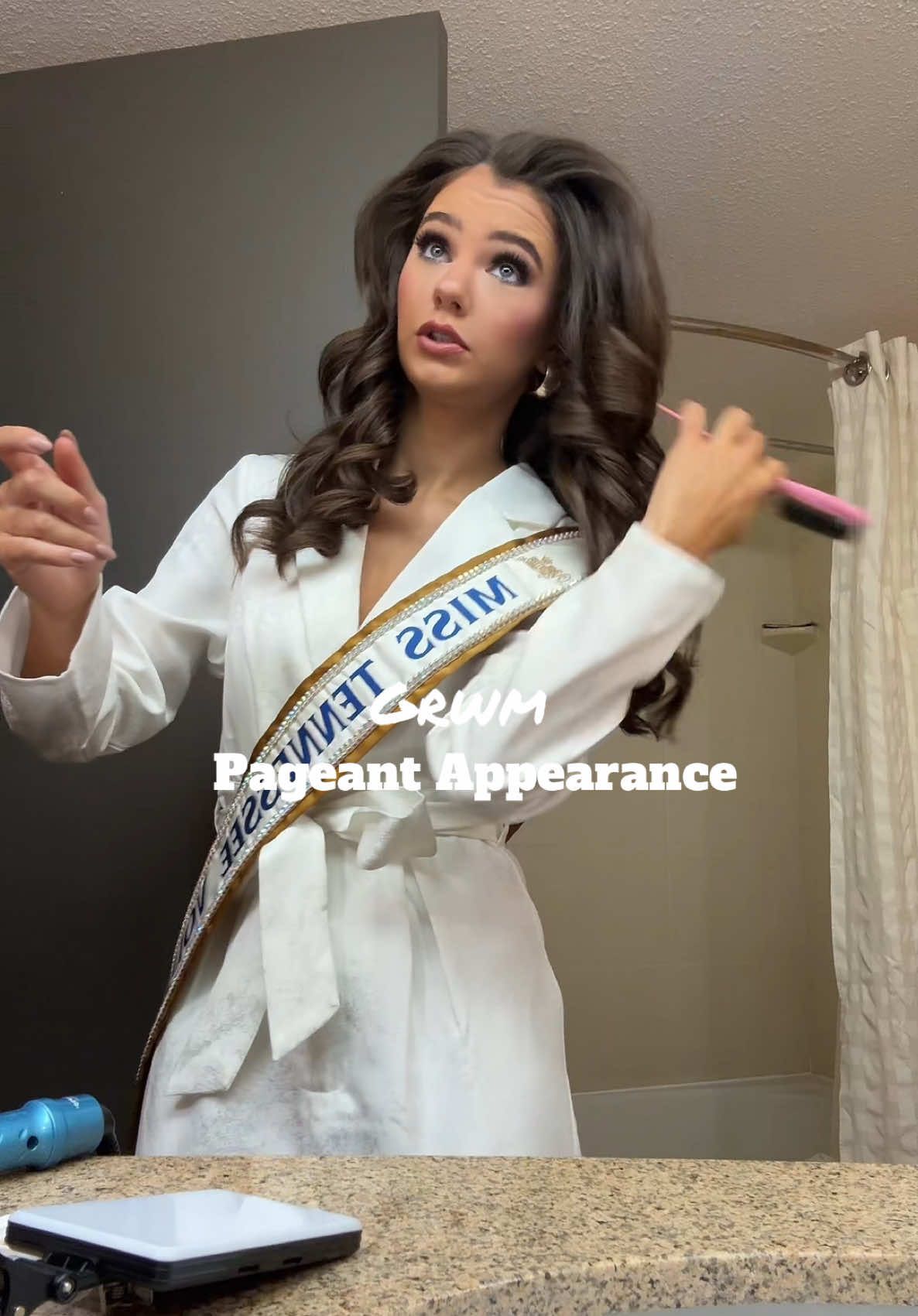 Morning in the life 🤍 #grwm #makeup #pageant #glam #pageantglam 