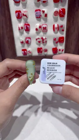 Beautiful nail making by Monja store#manicure💅 #nailart #nails #nailpolish #magnetic #cateye #molding #DIY 