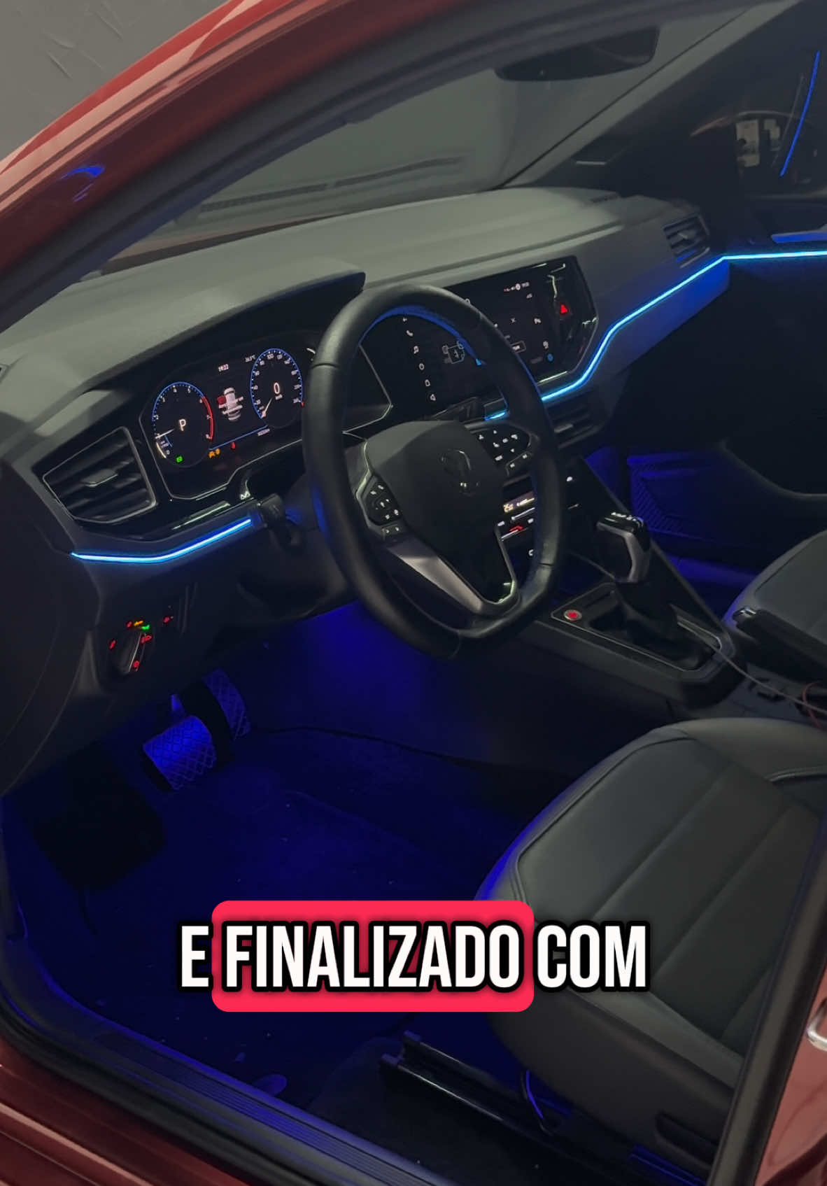 Vw Nivus Fita Led Interna RGB Cores #shorts #nivus #vwnivus  WhatsApp: (11)95210-5810