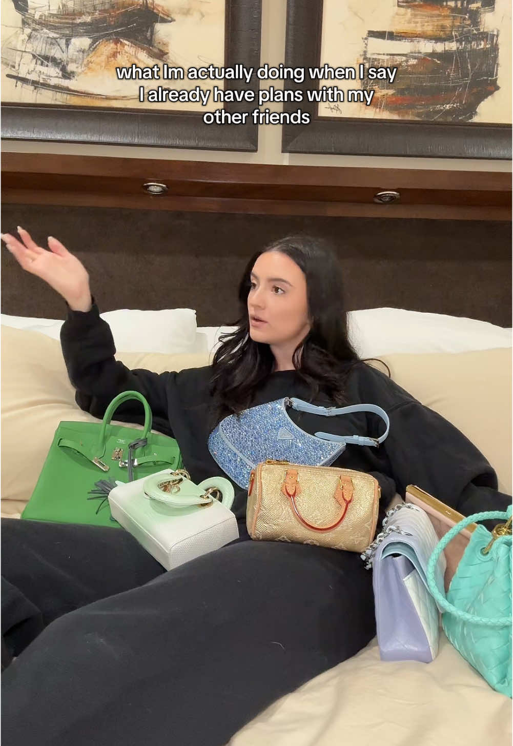 sometimes it’s better when your friends can’t talk back #handbagcollection #BestFriends 