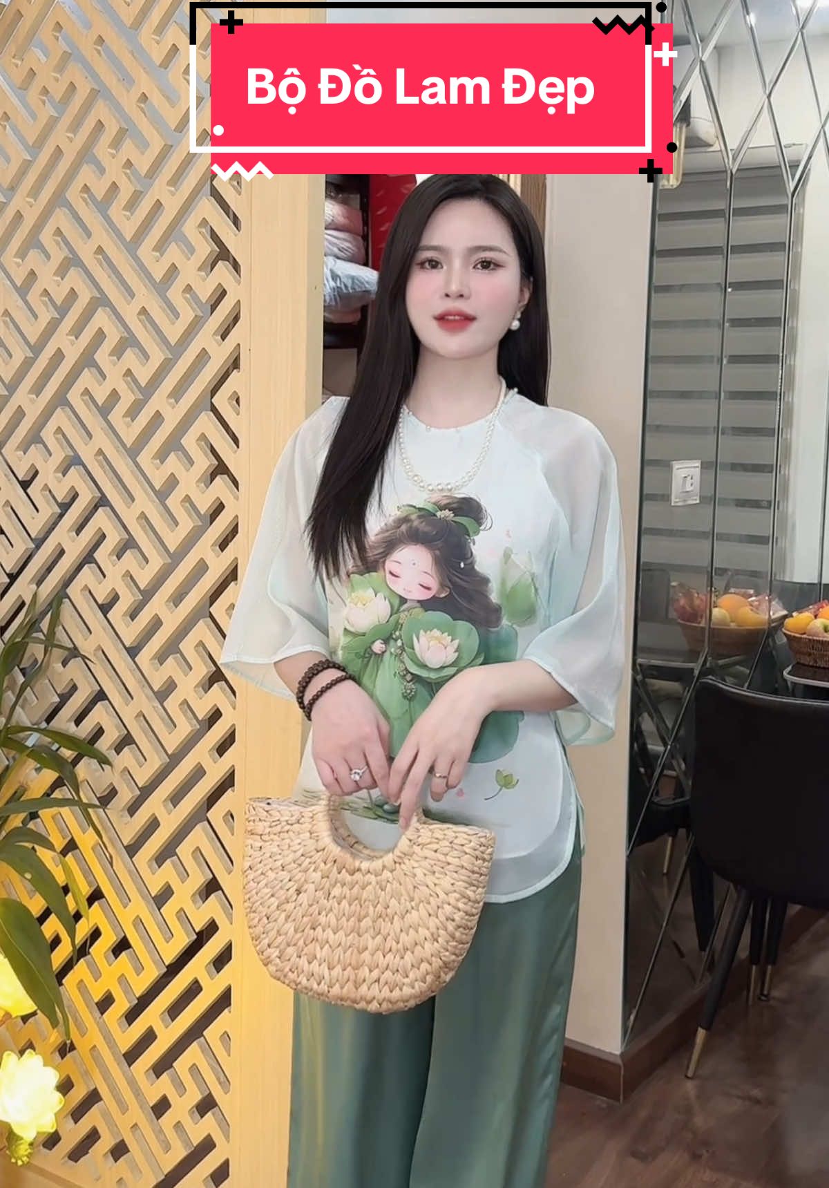 Bộ Đồ Lam Đi Lễ Chùa. Du Xuân Hoạ Tiết In 3D Lụa Voan Ánh Kim #champhan #champhanreview #châmphan #review #bodo #bolamtruyenthong #bolamdichua #bolammactet #phapphuc #phaphucdichua #thoitrang #thoitrangnu 
