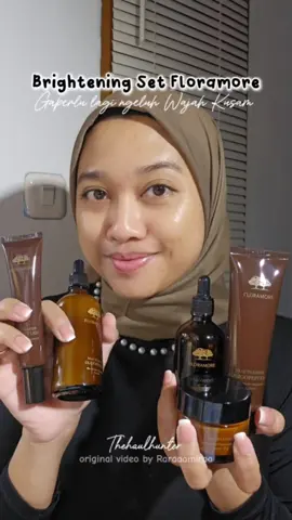 Floramore Brightening Set🥰 #skincare #nightroutine #dayroutine #skincareroutine #floramore #brightening  #brighteningskincare 