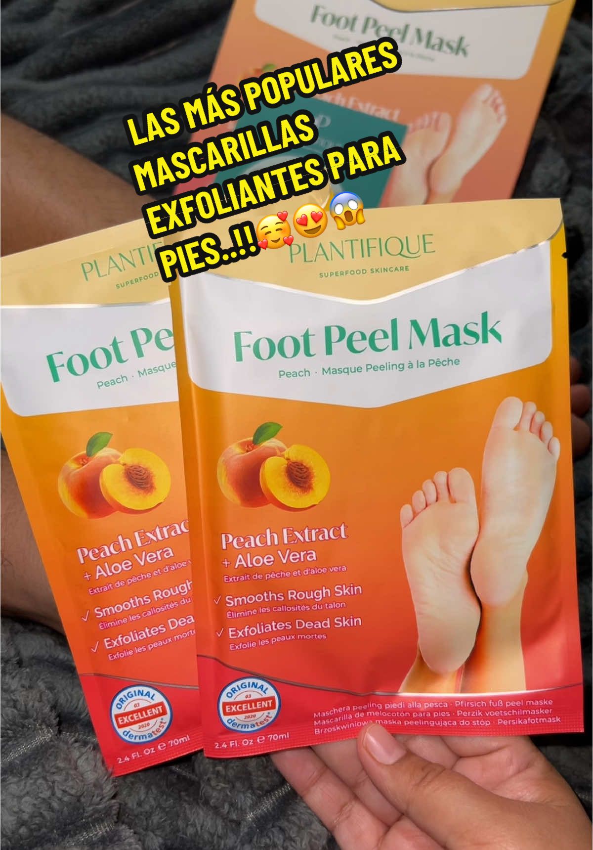 LAS MASCARILLAS EXFOLIANTES PARA PIES EN TIKTOK..!!🥰👌#footmaskfordryfeet#dryfeet #footpeelmask #mascarillaexfolianteparapies #footexfoliatingmask #tiktokshop #tiktokmademebuyit 