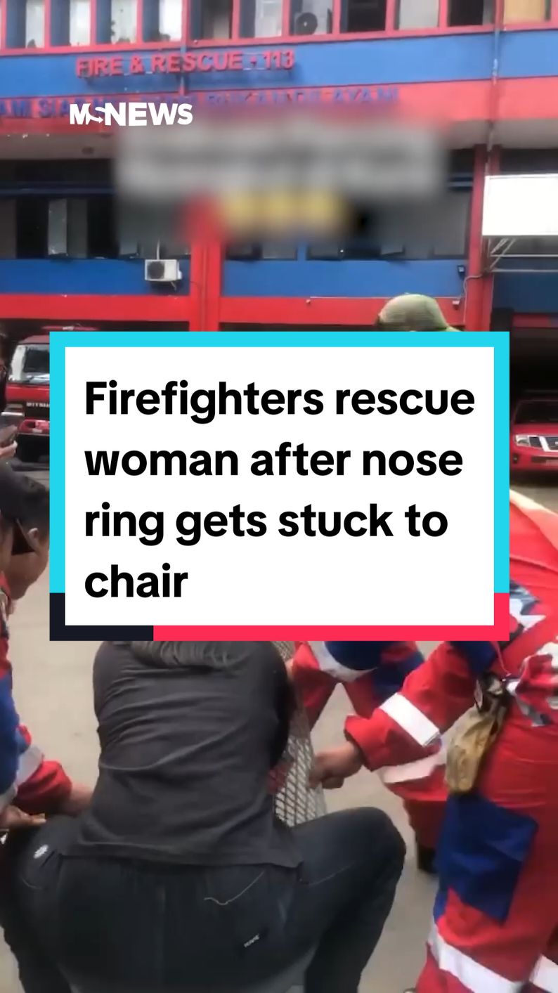 Firefighters handle all sorts of emergencies, from freeing stuck nose rings to saving lives.🧑‍🚒🔥 #mustsharenews #tiktoksg #firefighter 