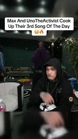 Max And UnoTheActivist Cook Up Their 3rd Song Of The Day 😳🔥#fyp #plaqueboymax #unotheactivist 