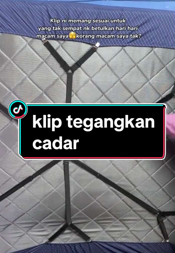 Lepasni bangun terus boleh pergi kerja,tak payah lama lama betulkan cadar dah🫣yang rajin macam saya kena beli jugak😂 #klipcadar#klipcadartegang#bedclipper#adjustableclipforbedsheets#adjustable#cadar#fypage 