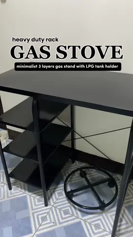 Heavy duty Gas stove stand rack na easy to assemble and space saver pa! 🖤👌✨ #themillennialwiferecos #themillennialwifeph #themillennialwife #homefinds #kitchenfinds #kitchenessentials #aesthetichomefinds #minimalisthomefinds #gastoverackstand #gasstovestand #gastovestandwithtankholder #rackforgastove #gasstoverack #heavydutygasstovestandrack 