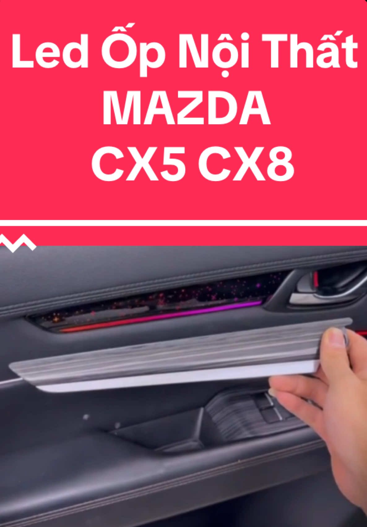 Led Ốp Nội Thất MAZDA CX5 CX8 #mazdax5 #mazdacx8 #ledopzin #lednoithatoto #xedep #xedepdetailing