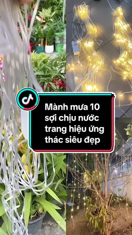 Mành mưa 10 Sợi hiệu ứng thác nước nháy đuổi, chịu nước ngoài trời thoải mái trang trí sân vườn, tiểu cảnh, homstay siêu đẹp#bichgiadunggiare #manh10soiruchiunuoc#remmua10soi#denledhieuungthacnuoc 