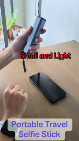 Lightweight, portable, 360 degree rotating selfie stick and phone stand #travellight #selfiestick 