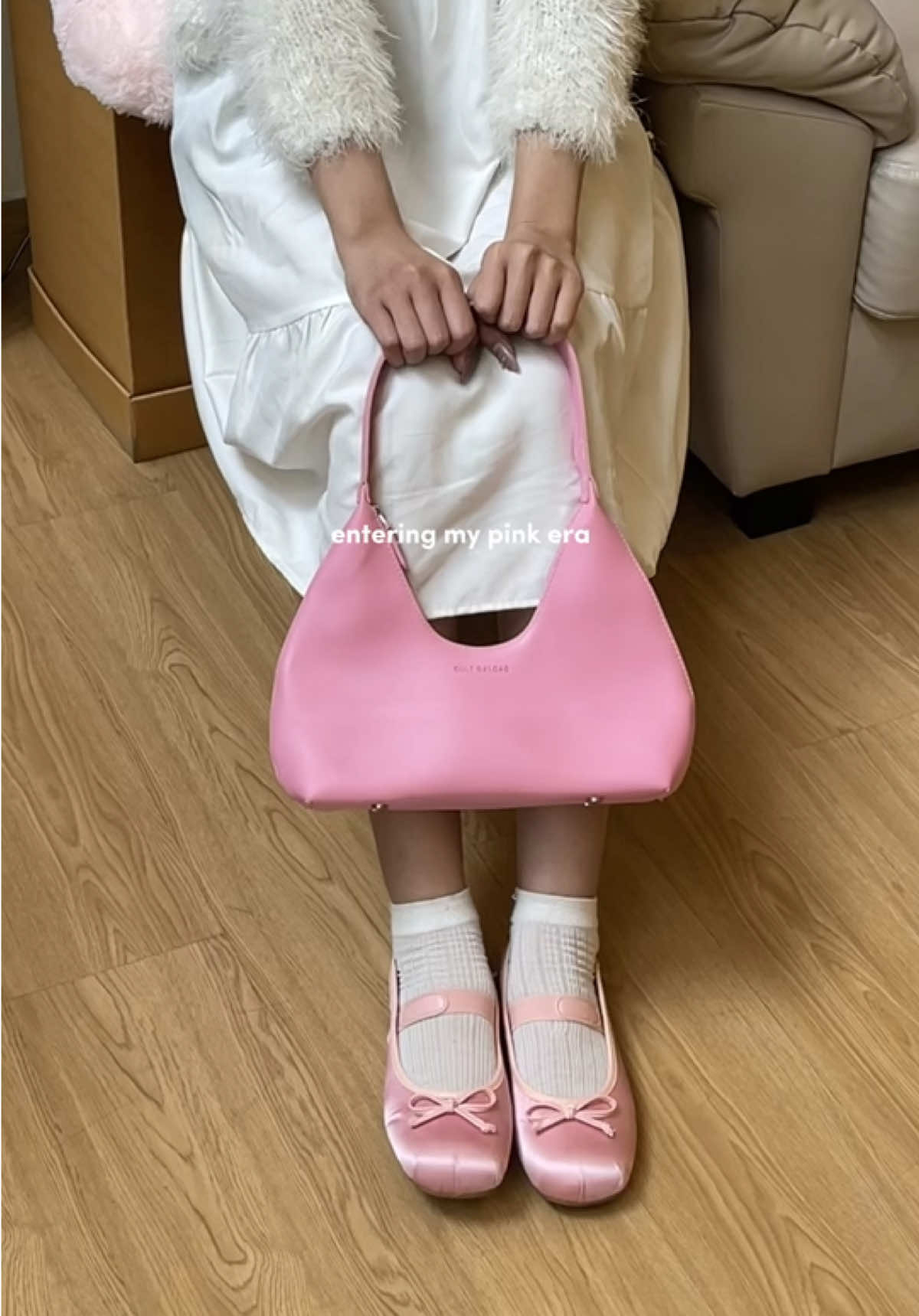 pinkkk 💗💗 #fyp #fypage #fypシ #fypp #pink #flatshoes #ballet #outfit #girls 